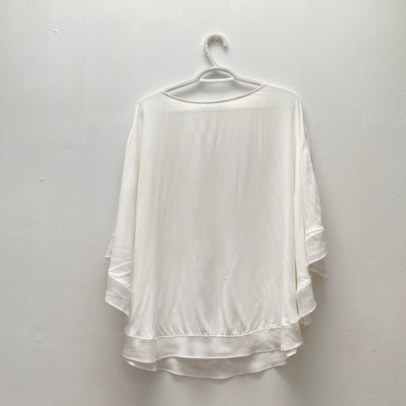 Zara - Batwing Y2K Satin Flowy Bohemian Top - Picture 3 of 5